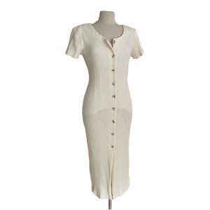 Vintage 90’s Y2K City Triangles Ribbed Knit Dress